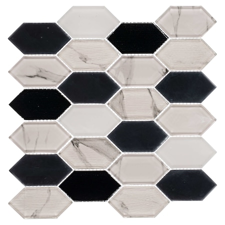 Andova Tiles SAMPLE- Astor 2 in. x 4 in. Glass Mosaic Wall Tile SAM-ANDAST957